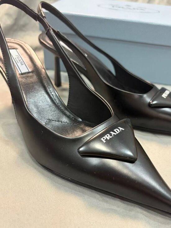 Prada Authentic Women's Black Heels - Picture 2 of 5